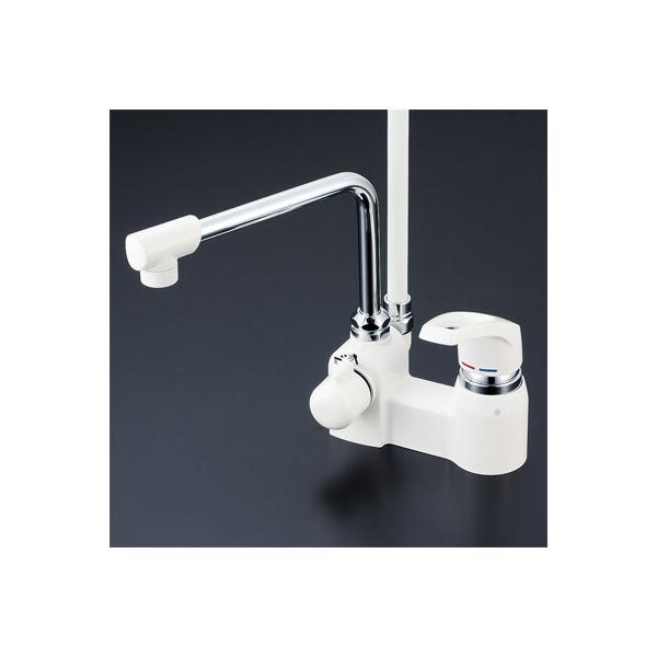 KVK デッキ形シングルレバー式シャワー 240mmパイプ付 KF6004R24 (水栓 ...