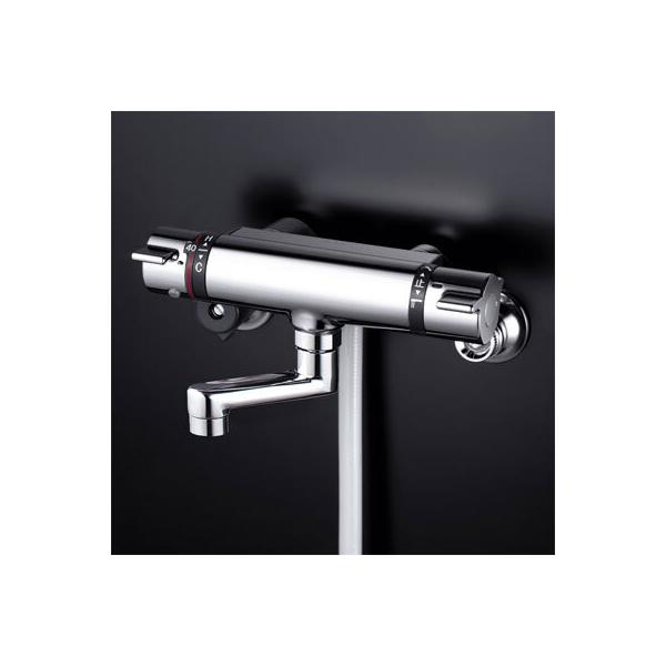 KVK サーモスタット式シャワー 80mmパイプ付(寒冷地用) KF800WTN (水栓 