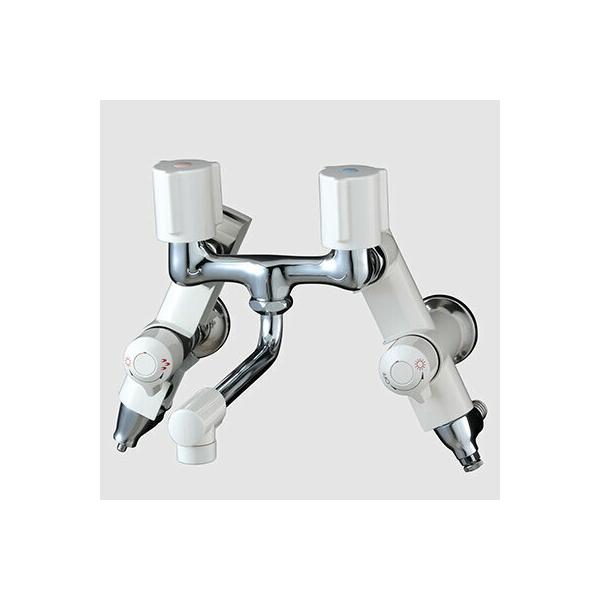 KVK 【KM13N2SL】ソーラー2ハンドル混合栓併用型 浴室用水栓 : 住宅