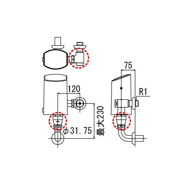 LIXIL ���N�V�� OKC-T710K �V���[�Y���F �I�[�g�t���b�V���b �i���F �I�[�g�t���b�V���b�@�Z�p���[�g�`�@�����t���b�V���o���u�i�ǋ����`�j