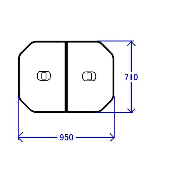 TOTO yʔctgݍ킹ӂӂ(OF950&amp;#215;710mm)yPCF1000R#NW1zypcf1000rnw1z