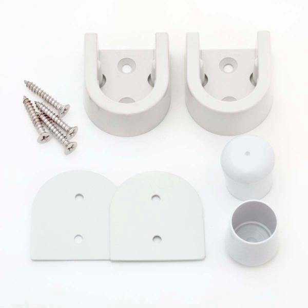 【セット内容】 パッキン、エンドキャップ、ブラケット各2 取付ネジ×4【材質/仕上】 パッキン NR樹脂/オフホワイト エンドキャップ PVC樹脂/グレー ブラケット ABS樹脂/クロムメッキ 取付ネジ ステンレス※R22CHランドリーパイ...