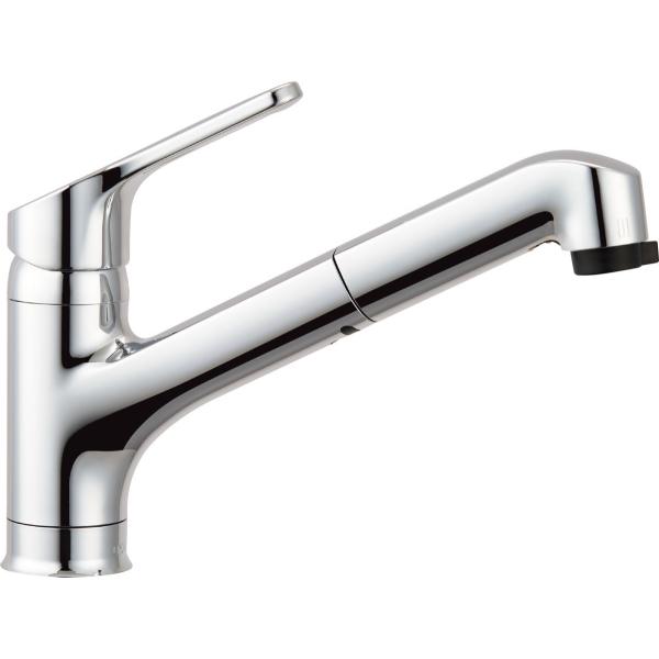 LIXIL SF-HB452SYX-JG シングルレバー混合水栓 LIXIL INAX クロマーレ ハンドシャワー付シングルレバー混合水栓