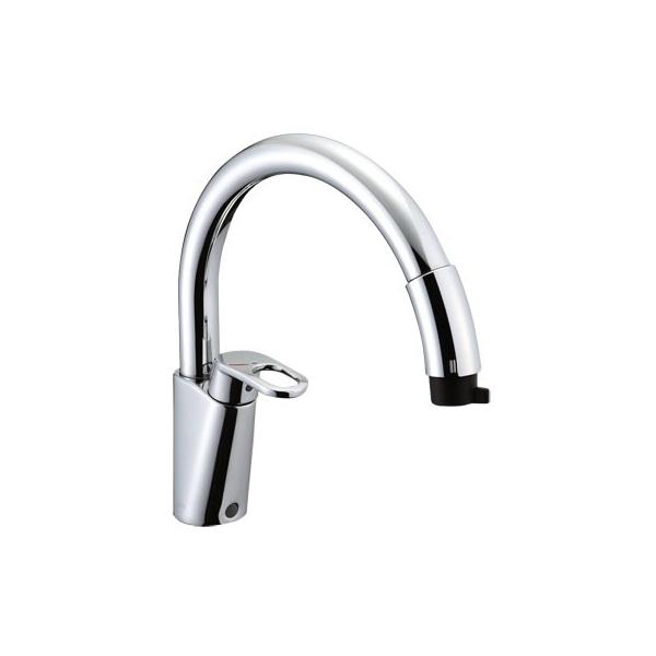 LIXIL INAX グースネック ハンドシャワー付シングルレバー混合水 LIXIL INAX グースネック ハンドシャワー付シングルレバー混合水
