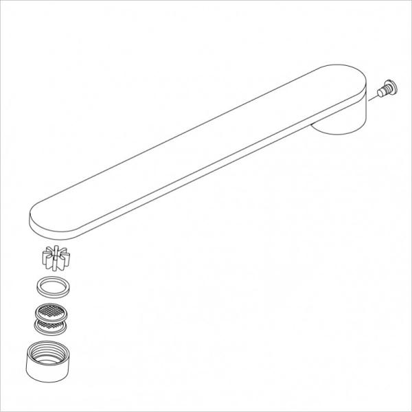 KVK  KPP437DW  M630B2吐水口 KVK KPP437DW：【8/8〜8/17夏季休業】￥3,980以上送料無料 KVK