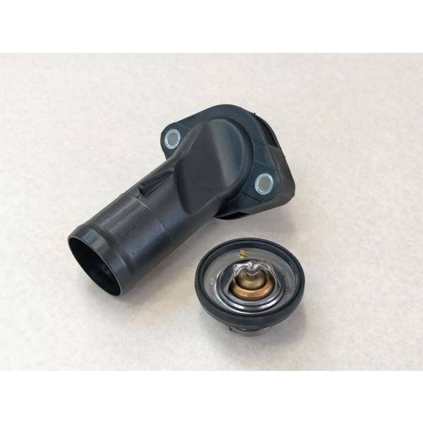07-11y Jeep JKラングラー サーモスタット ＋ ウォーターネック セット サーモスタッド サーモスタットハウジング ジープ 新品 サーモ