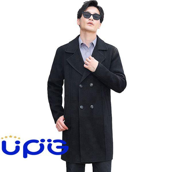 チェスターコート ウール100 メンズ ラシャコート ロング テーラード  