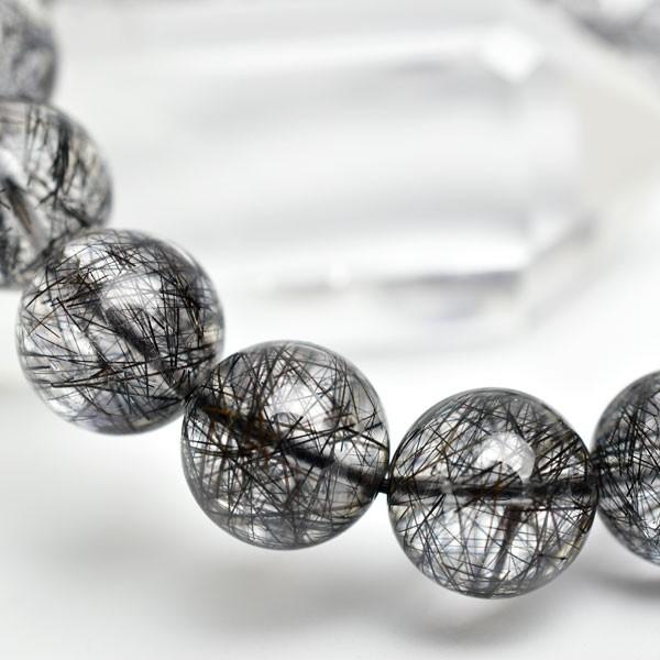 ブラックルチル ブラックルチルクォーツ【約12mm×18珠】AAAA 