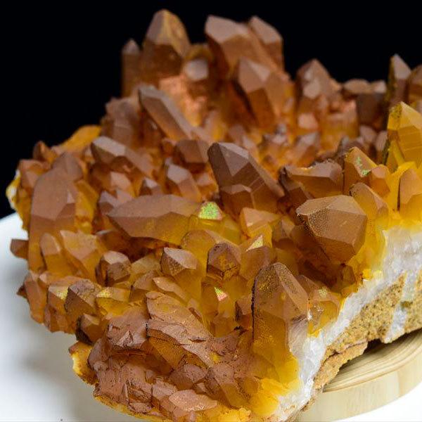 ！超希少！アメリカアーカーソン州　ゴールデンヒーラ　クラスター アメリカ/アーカンソー州産] 高品質ゴールデンヒーラー