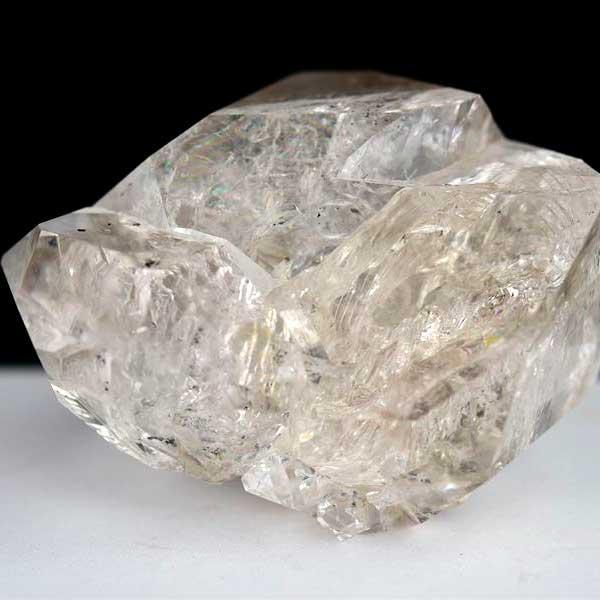 ハーキマーダイヤモンド 結晶 大粒 約197.4g 原石 アメリカ ニューヨーク州ハーキマー地区産 ハーキマーダイアモンド 天然石 結晶 ハーキマー水晶 両剣水晶