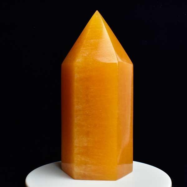 オレンジカルサイト 特大 ポイント 置物 【現物撮影】【メキシコ産