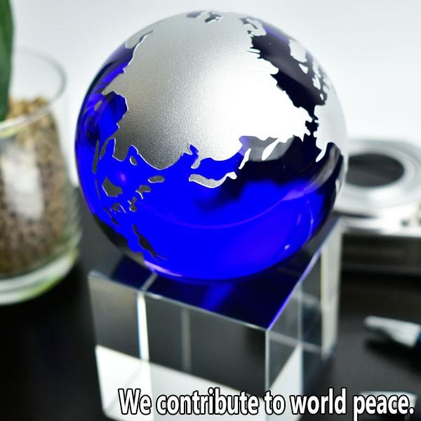 クリスタル 地球儀 丸玉 約80mm珠 ブルータイプ 台座付 クリスタルガラス 天然石 パワーストーン 403 厳選天然石専門店 Upstone Onbir 通販 Yahoo ショッピング