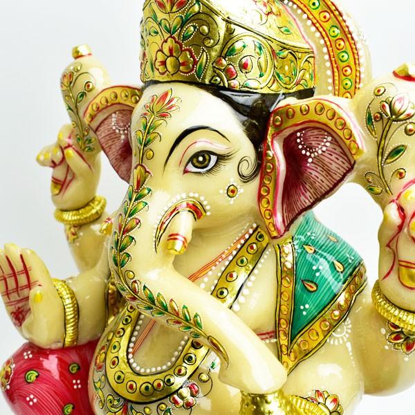 ガネーシャ 置物 特大 訳あり 60 Off アイボリー アゲート 約9 76kg Fcekano Edu Ng