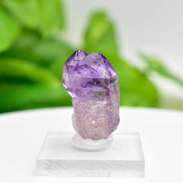 高品質 カルール産 エレスチャル アメシスト 原石 紫水晶 アメジスト 単結晶 原石 セプタークォーツ【約8.2g】インド カルール産