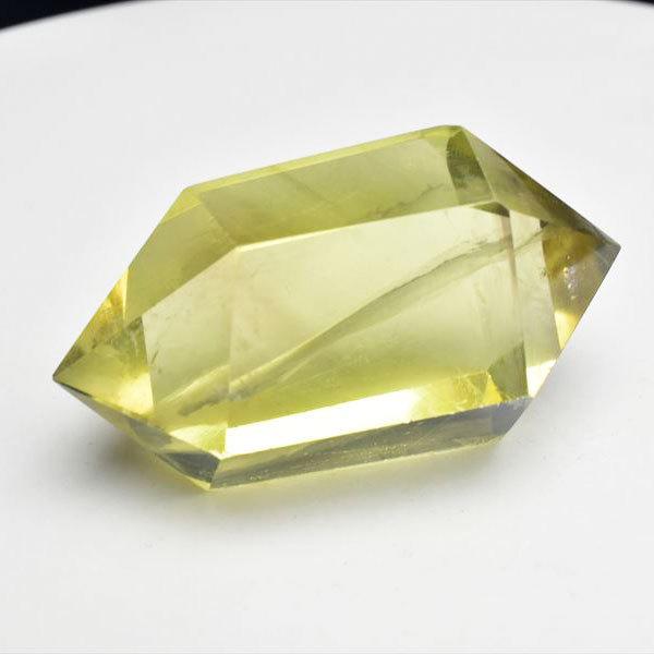 No.150 シトリンポイント台座付 シトリン ダブルポイント 両剣黄水晶 ブラジル産 非加熱 天然 11月