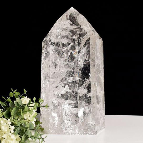 超特大！高品質 水晶 ポイント 六角柱 置物