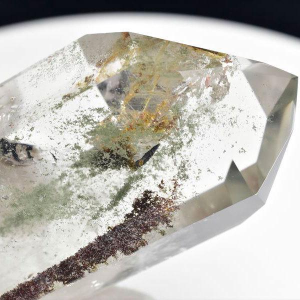 AAAA グリーンファントム ポイント 六角柱 ブラジル産 幻影水晶 タワー  