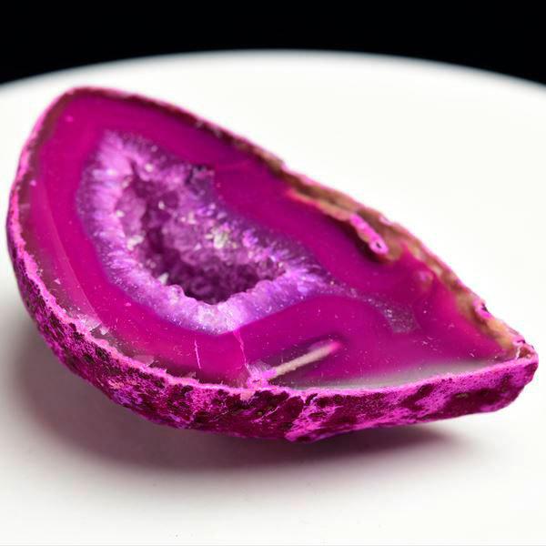 ピンク アメジスト 瑪瑙 アゲート 1玉セット ジオード 晶洞 原石 1.1Kg