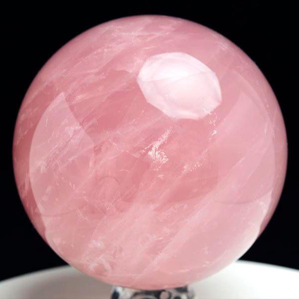 ローズクォーツ (約90mm珠) スターローズクォーツ 丸玉 スフィア