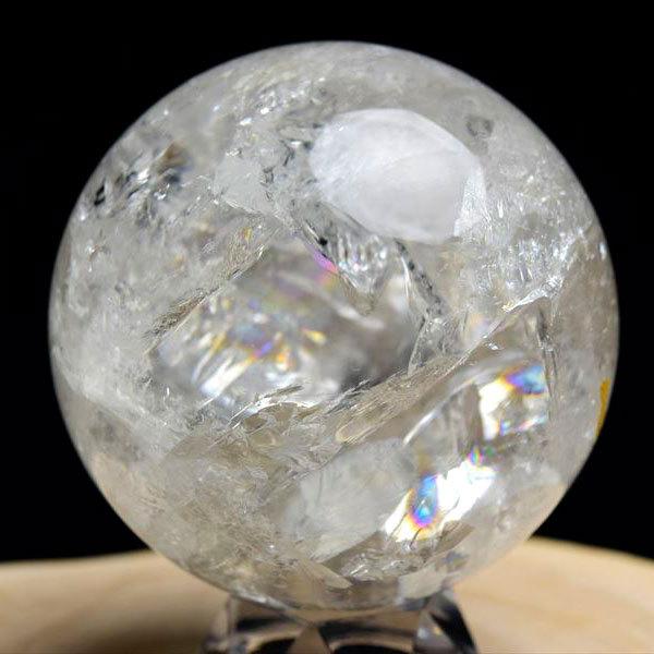 天然 レインボー 水晶 丸玉 (約78.8mm珠) スフィア 虹入り水晶 天然 レインボー 水晶 丸玉 (約78.8mm珠) スフィア 虹入り水晶