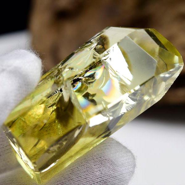 天然レインボーシトリン　黄水晶　美品　タンブル　ポイント　高品質　置物　　金運 楽天市場】虹入り シトリン 不定形タンブル 黄水晶□ブラジル産