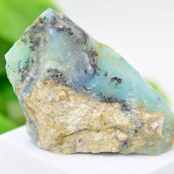 ブルーオパール (約130.4g) 希少 原石 ペルー アカリ鉱山産 コモン