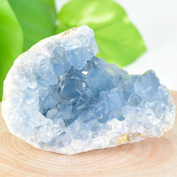 セレスタイト 天青石 クラスター (約242.3g) 原石 マダガスカル産 群晶