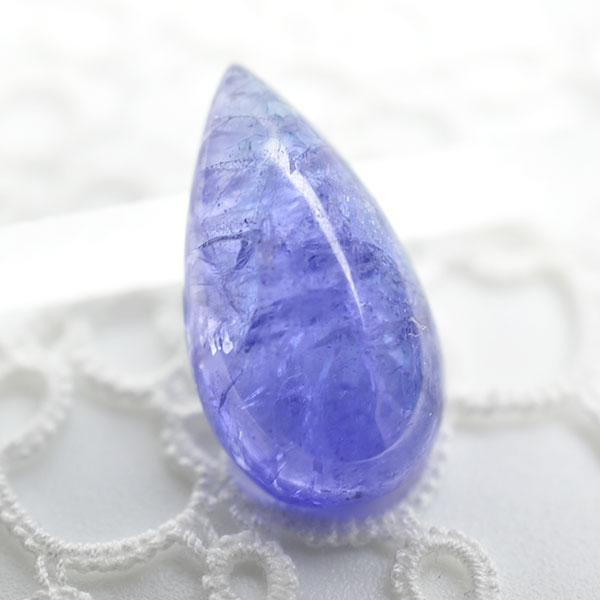 タンザナイト カボション□訳あり□【約1.8g(9ct)】ルース タンブル