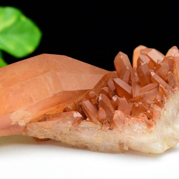 ブラジル産 虹入り スモーキータンジェリンクォーツ クラスター L