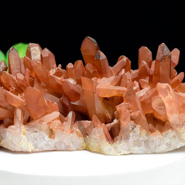 タンジェリンクォーツ クラスター 大きめ Lサイズ ブラジル コリント産