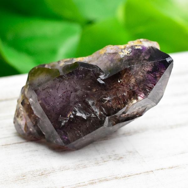 アメジストエレスチャル AAAA (約35.7g) 結晶 原石 ザンビア産 水晶 