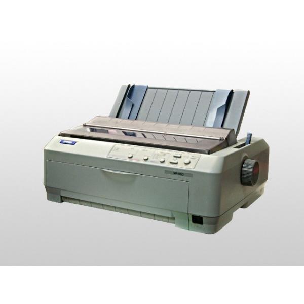 EPSON VP-880 ドットプリンタ 詳細 中古品、動作確認済み。インクリボン、用紙ガイド等の付属品はございません。注意：画像にございます用紙ガイドはございません。上記の理由により期間限定お値引き品とさせていただいております。付属品電源...