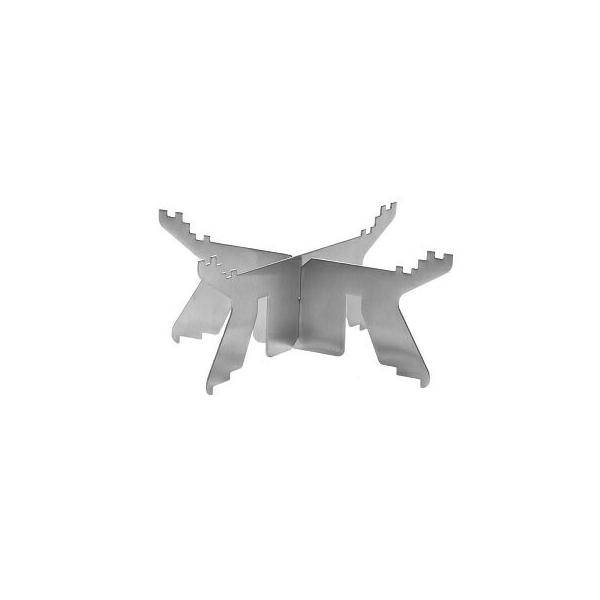 2019年よりポットサポートも仕様変更で形状がが変わり、従来らいの鍋を置くゴトクとしてはもちろん、直火で下を焦がさないようにケトル本体を支える脚をして２つの使い方ができるようになりました。 ■重量：110g■素材：ステンレス