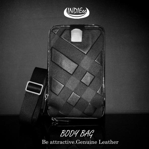 INDIEee インディ 本革 ボディバッグ 斜め掛け ワンショルダー