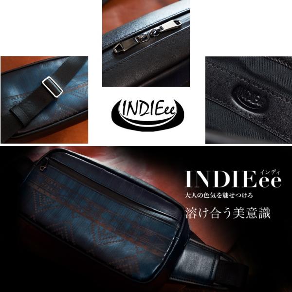 INDIEee 本革 インディ ファントムレザー スマート ボディバッグ