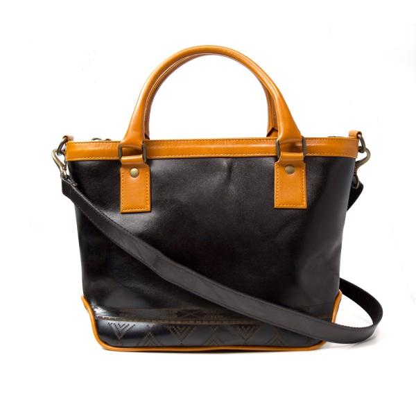 魅せる鞄】アンティークスムースレザー ミニトートバッグ メンズ