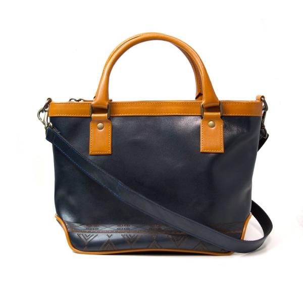 魅せる鞄】アンティークスムースレザー ミニトートバッグ メンズ