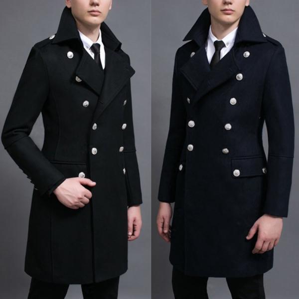 超希少 未使用級 PaulSmith メンズ ナポレオンコート ロング ダブル メンズ ナポレオンコート ダブルコート ロングコート 男 個性的