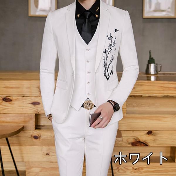 スーツセットアップ 結婚式 上下 二点セット 花柄1つボタン シングル tb3961156_11.jpg