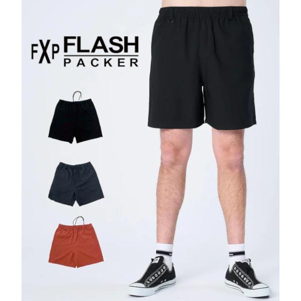 FLASH PACKER フラッシュパッカー XRHP-EASY SHORTS Reflaxストレッチ・イージーショーツ メンズ 短パン カジュアル ハーフパンツ 男性 春夏 ショートパンツ