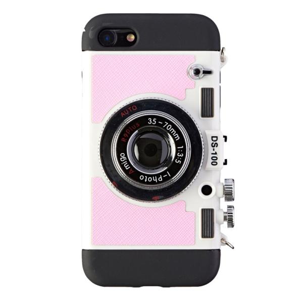iPhone7�Ή� �w�ʃP�[�X �A�C�t�H��7 iPhone7 �P�[�X �J�o�[ Gizmobies select �J���� CAMERA CASE B.PINK