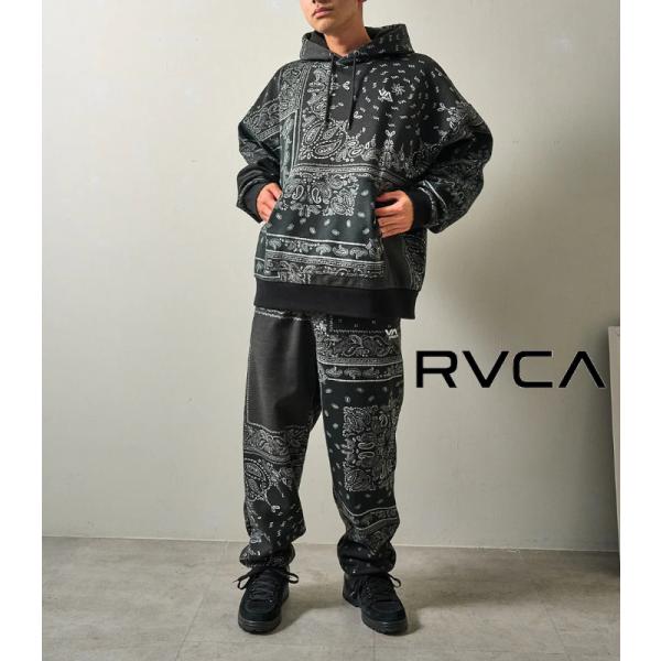 RVCA ルーカ WRWB セットアップ メンズ 上下セット 男性 ジャージ ルーズシルエット スウェット ルームウェア カジュアル スポーツ