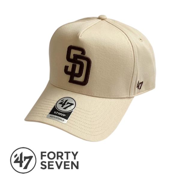 '47 フォーティーセブン Padres Back Arch '47 MVP DT Natural キャップ パドレス 帽子 サンディエゴ MLB 野球 カジュアル スポーツ
