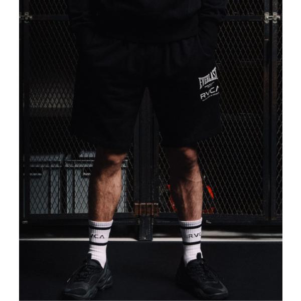 RVCA SPORT ルーカ スポーツ RVCA×EVERLAST SHORTS ショートパンツ メンズ スウェット ハーフパンツ ジャージ 短パン カジュアル ルームウェア