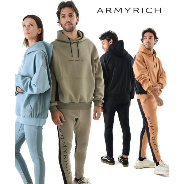 ARMYRICH アーミーリッチ ナイロン切替ボンディングオーバーサイズセットアップ カジュアル おしゃれ メンズコーデ ファッション