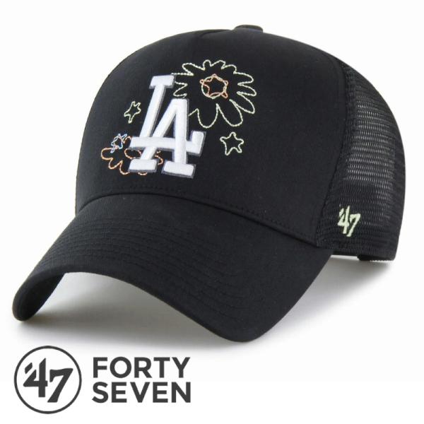 ’47 フォーティーセブン Dodgers Flora ’47 OFFSIDE DT Black ロサンゼルス ドジャース 帽子 LA キャップ MLB 野球 スポーツ ストリート