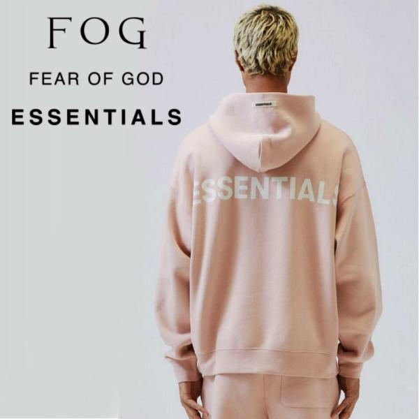 FOG ESSENTIALS エッセンシャルズ Pullover Hoodie スウェット パーカー ストリート カジュアル ピンク エッセンシャルズ  ブランド