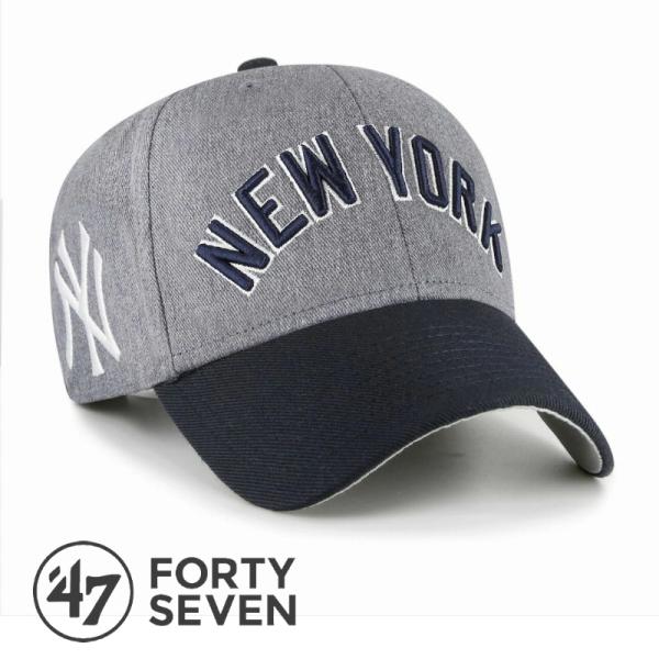 '47 フォーティーセブン Yankees Granite Script '47 MVP Charcoal × Navy キャップ ヤンキース 帽子 ニューヨーク MLB 野球 カジュアル スポーツ ストリート