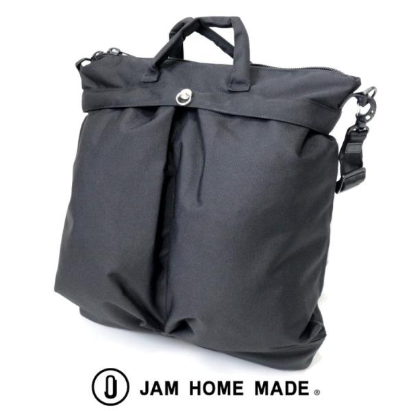 jam  madeレザートートバッグ ブラック JAM HOME MADE（ジャムホームメイド） ブラックライドトートバック M