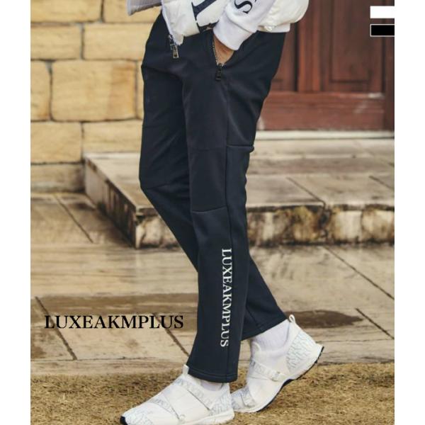 LUXEAKMPLUS リュクスエイケイエムプラス 止水ポケット防風ロングパンツ スラックス ゴルフ GOLF スポーツ おしゃれ 防寒